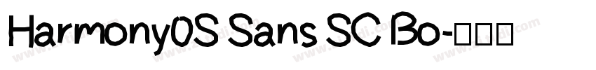 Harmony0S Sans SC Bo字体转换